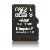 正品行货 金士顿 kingston TF卡 MicroSD 4G 手机内存卡 5年质保