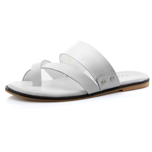VOGU HOMME weigexiajiyinglun trend of  fashion Korean leather men's slippers sandal shoes F232