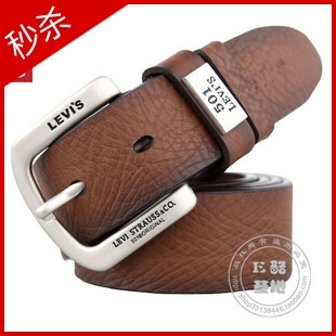 秒杀特价 LEVI'S S501 李维斯 牛皮 真皮针扣休闲皮带/腰带礼盒装