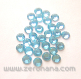 秒杀!美甲必用!暴闪高亮闪度平底树脂钻 水晶 水钻 蓝3.5mm