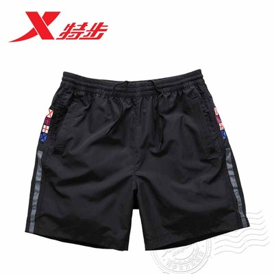 <em>特步男士</em>新款运动<em>短裤正品</em>跑步五分裤透气纯棉