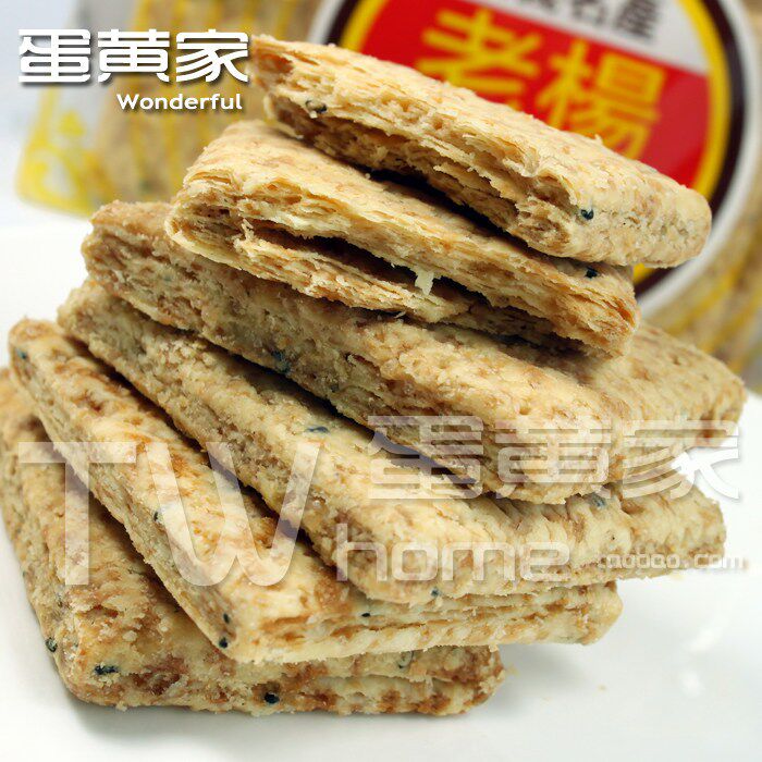 台湾进口特产饼干零食 嘉义名产 老杨鸡蛋方块酥 250g