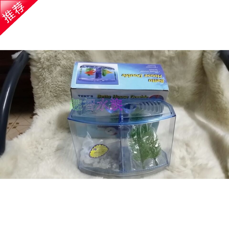 泰国斗鱼缸 狮王 半月 将军 搏击 精品玻璃鱼缸