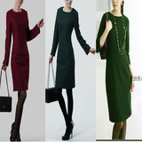 2011年冬装新款 收腰 修身 <em>毛呢背心裙</em>/连衣裙