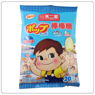  不二家牛奶棒棒糖果 香醇牛奶味+乳酸牛奶味味20只装 净重116g