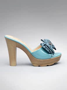 Dream Basha shoes 2012 new vitality wave bow wood cool in high heel Sandals 125,012,202