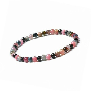  超值4mm百搭款手链 正品水晶  碧玺 红玛瑙 石榴石 紫水晶手链