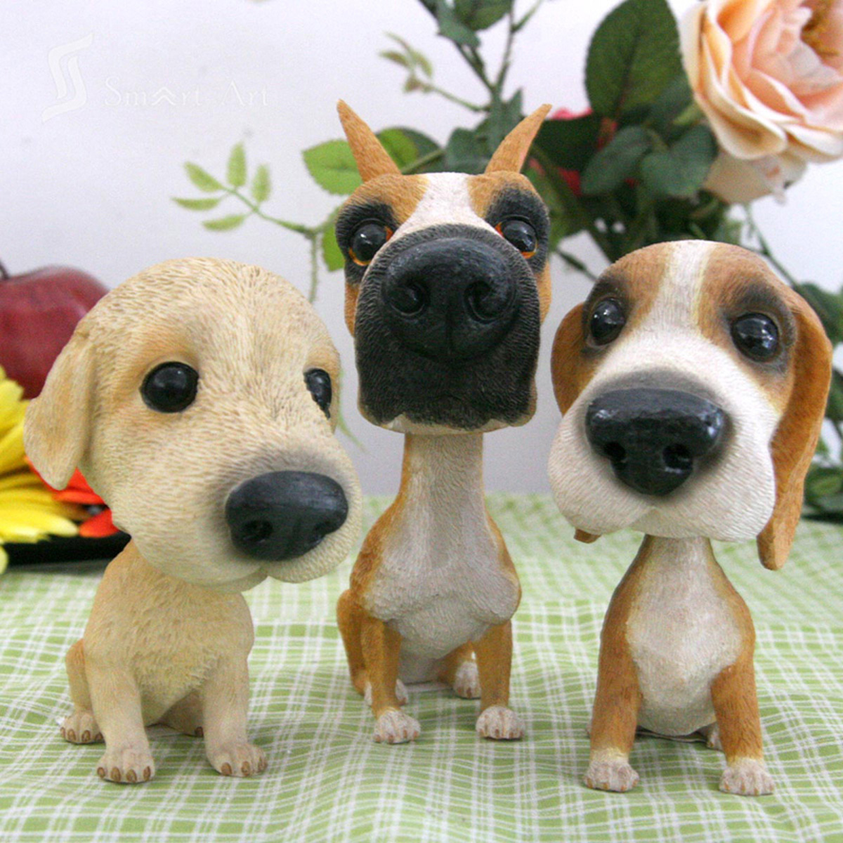 摇头小狗世界名犬摆件...