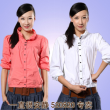 好评如潮  cobo正品纯棉女衬衫 学院风 甜美 娃娃衫 超漂亮！