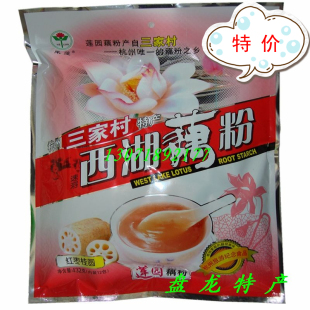  特价促销*杭州三家村特产 莲园西湖藕粉(红枣桂圆)432g*袋装