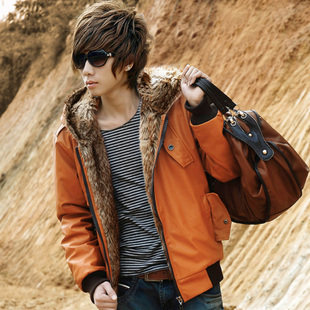 韩版男装2012冬装新款 青年<em>外套男潮个性</em>夹克