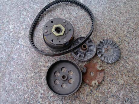 雅马哈JOG05离合器盘 前后传动皮带套件 皮带