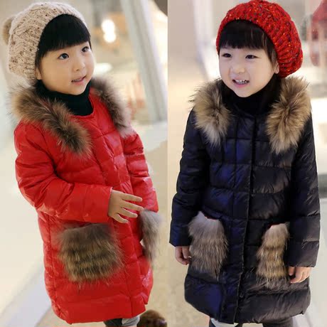 2013冬季新款韩版童装衣服<em>女童</em>毛领<em>棉服</em>大衣