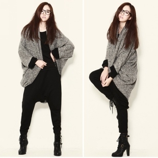 <em>原单</em>春秋蝙蝠袖 <em>开衫 女</em>长款 外套 针织开衫 针