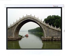 张家港红叶投影幕布 红叶电动幕100寸4:3 玻珠幕 投影机幕布银幕