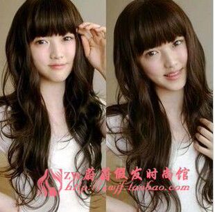  〖送发网〗非主流 假发 长 卷 蓬松 可爱 长发 平留海 女 假发套