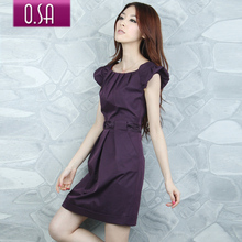 欧莎正品O.SA 2011春夏装新款女装韩版修身裙夏季连衣裙子L00301