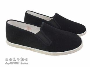  老北京布鞋宫内36306 纯手工纳底传统千层底相巾男鞋 复古休闲鞋