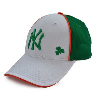 帽子女士秋冬韩版白绿色 MLB棒球帽洋基队YN