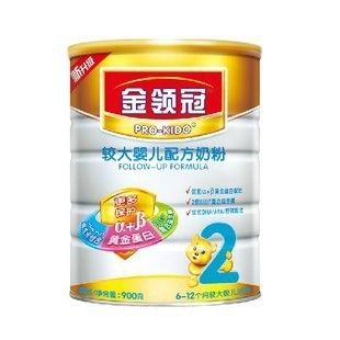  伊利金领冠2段奶粉900g克/罐听装 假一罚万 12年1-5月产