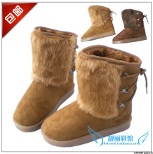 包邮正品新款短靴保暖加厚冬靴中筒雪地靴中帮雪地鞋女靴棉靴短靴