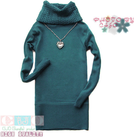 正品实拍-JN118日韩流行宽松<em>休闲高领长款毛</em>