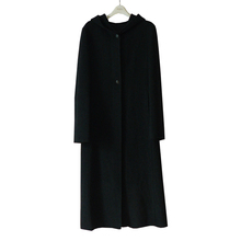 【皂衣坊服装定做】复古手工 高档双面羊绒 小A<span class=H>连帽</span> 加长大衣 定