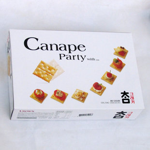  韩国原装进口 Crown可拉奥 太口无糖咸味苏打饼干280g(380)