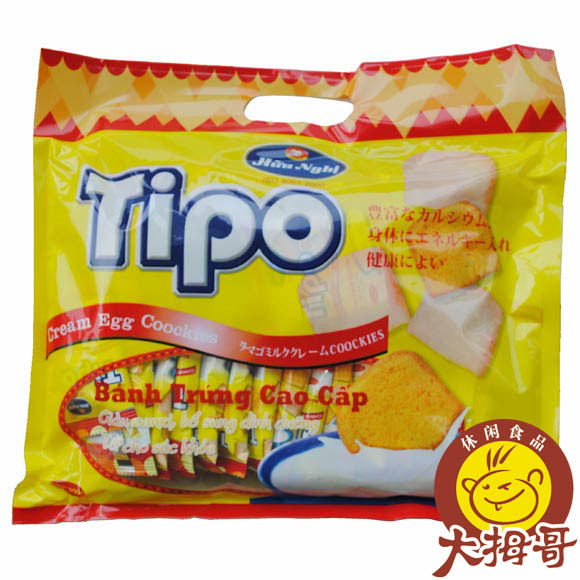 现货 正宗越南tipo白巧克力面包干300g面包片/越南面包干
