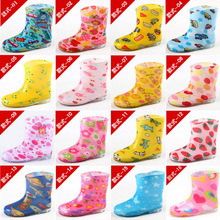双皇冠店铺★外贸儿童雨鞋水晶雨鞋儿童雨靴15-22cm 另卖加棉内胆