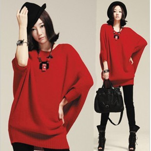 左左好宝贝】左左2012秋冬宽松女式<em>蝙蝠袖</em>修