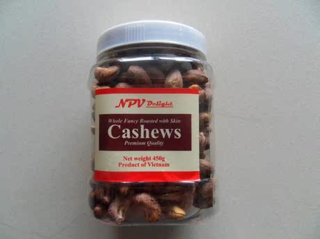 越南 NPV  Dclight原装特级焗有衣腰果仁450g/罐