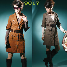 雅尼拉新<span class=H>品牌</span>女装<span class=H>2010</span>初秋装新款满清仓折5韩版风衣外套9017包邮