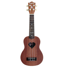 集分宝 ukulele 尤克里里 心型夏威夷小吉他 包邮送全套配件