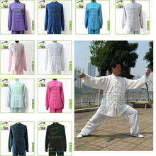 最热销舒适 10色冰棉太极练功服 垂感弹抖极佳 专业太极服强首推