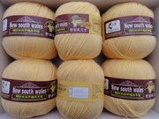 三利毛线新南威尔士18s6100%羔羊绒，中细手编纯羊毛线