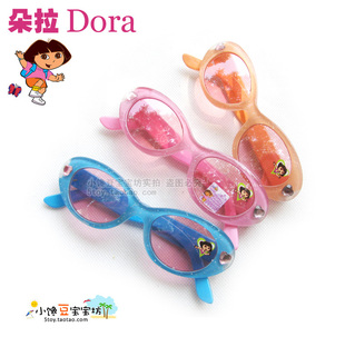  迪士尼dora朵拉彩色儿童太阳镜 女童墨镜眼镜 防晒镜UV400