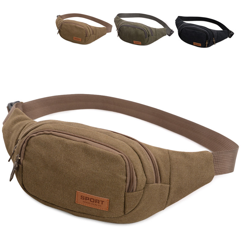 Snack pockets pockets pockets pockets chest campaign travel phone canvas for men male female little bag surge