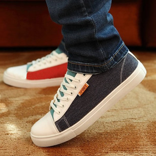 潮鞋板鞋韩版帆布鞋...