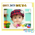 12年春款 韩版经典格子宝宝鸭舌帽/婴幼儿帽子PM-166