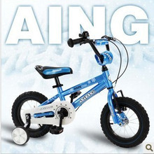 Aing爱音高档铝合金儿童自行车,蓝色精灵,宝宝最爱