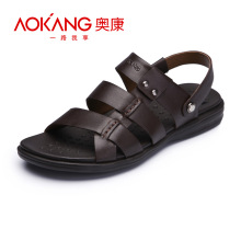 Aokang/奥康 沙滩鞋 休闲 牛皮 潮流 韩版 男鞋 男士沙滩鞋 1013