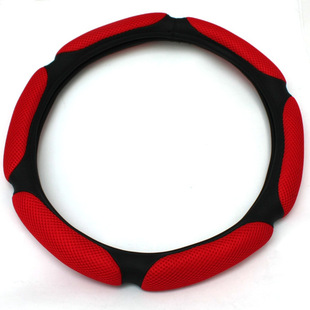 Ice maker sandwich PU Super sport steering wheel cover breathable feel sweat-absorbing green steering wheel cover set