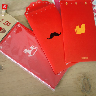  左米生活 创意红包袋 利是封 新年过年送人红包袋（一包6枚）