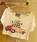 High quality special spring and summer lovely retro design wild round neck short paragraph daughter of short-sleeved T-shirt blouse