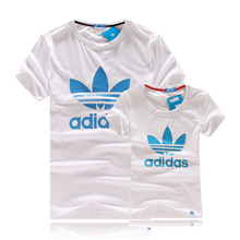 夏季新款 adidas/阿迪达斯短袖 情侣运动服三叶草休闲短袖圆领T恤