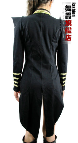 【夜店 领舞服装耸肩荧光<em>燕尾服女</em>歌手ds演出