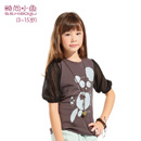 时尚小鱼2013春夏新款童 韩版儿童T恤卡通女童T恤短袖SK12