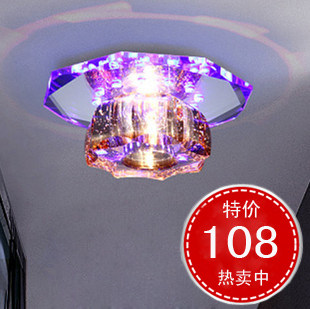 鸿煊灯饰led水晶过道灯玄关灯吸顶灯走廊灯门厅灯阳台灯客厅灯