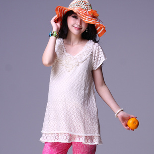 Obuyano2012 Korean summer maternity dresses new fashion coat loose women t-shirt short sleeve code 256